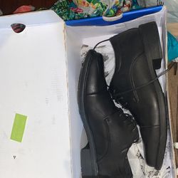 Leor Young Boys Black Dress Shoes 6.5