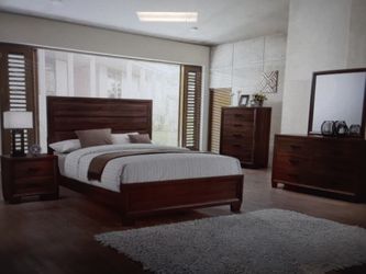 New in the Box for peace queen bedroom set
