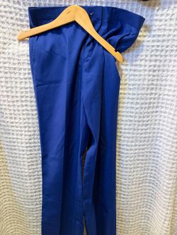 Kids World of USA Boys Dress Pants, Blue, Polyester, Size 18