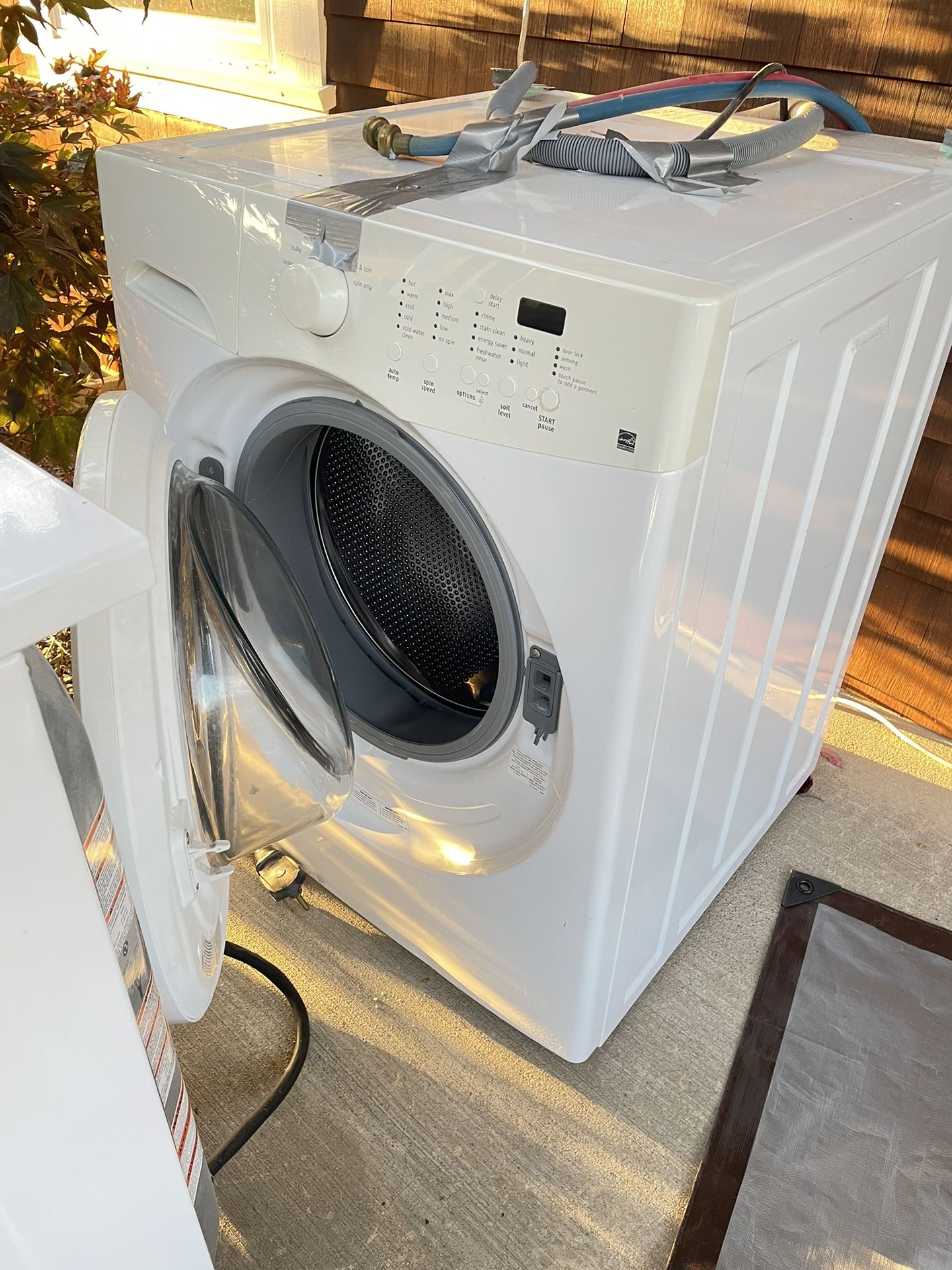 Set of used Frigidaire washer and dryer.- both work well.