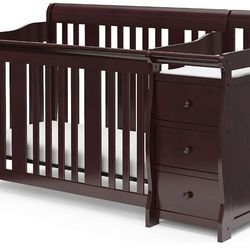 Brand New 4 In 1 Baby Crib w/ New Mattress