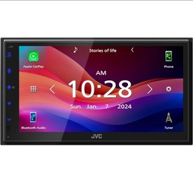 JVC KW-M595BT 6.8" Touchscreen Digital Multimedia Receiver with Apple CarPlay, Android Auto, Bluetooth, USB Mirroring, iDatalink Maestro Ready, Sirius