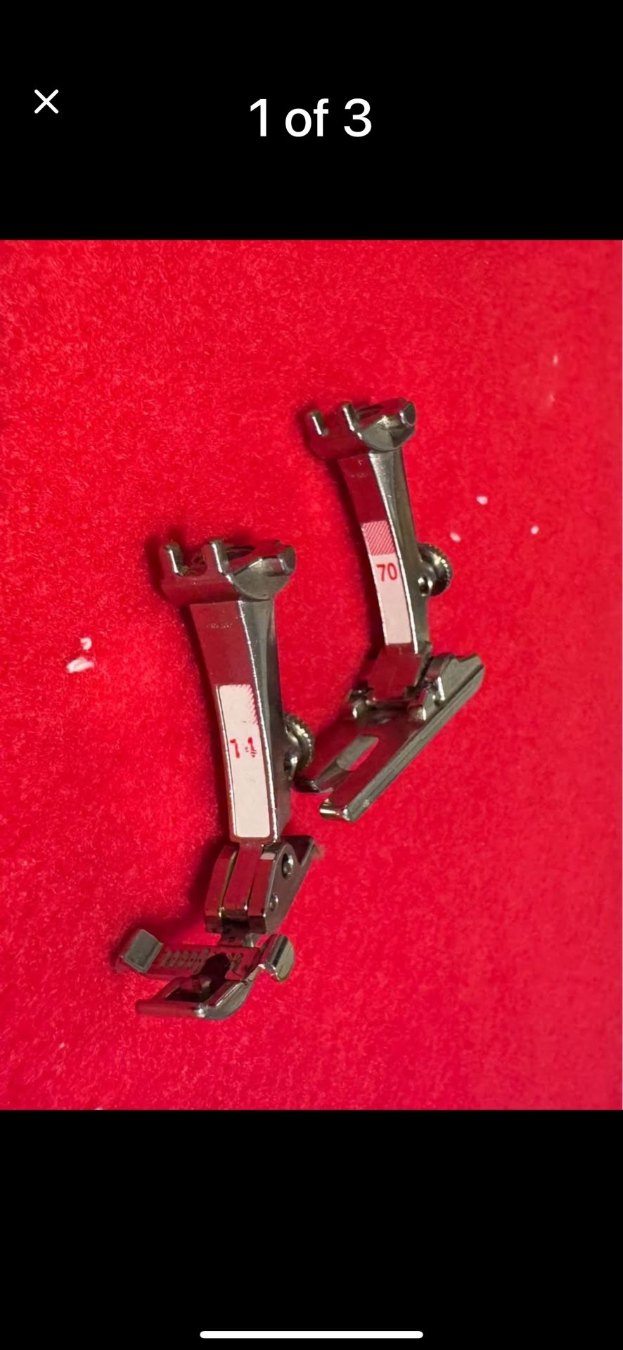 Two Bernina Sewing Feet