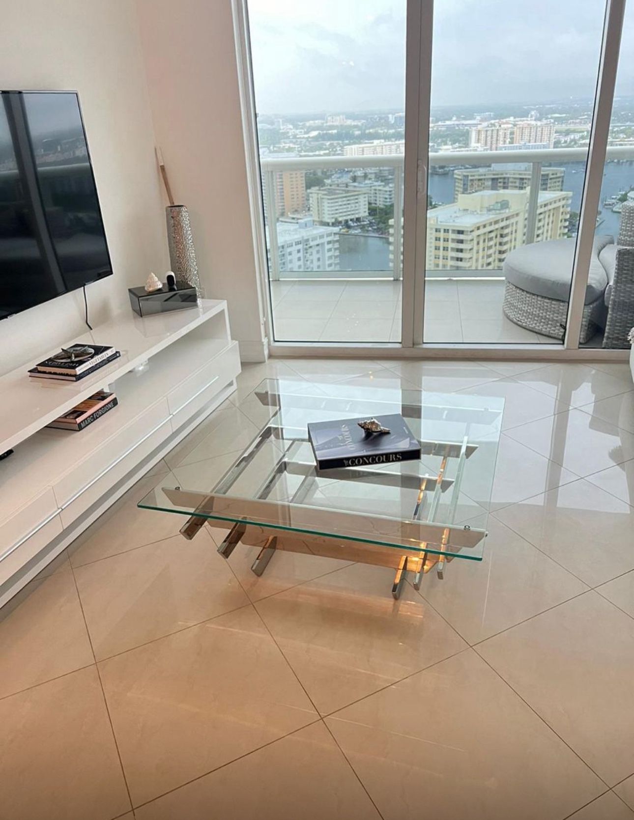 Glass Coffee Table like New