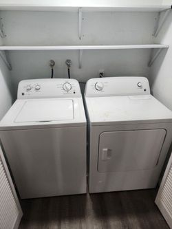 Washer and gas dryer