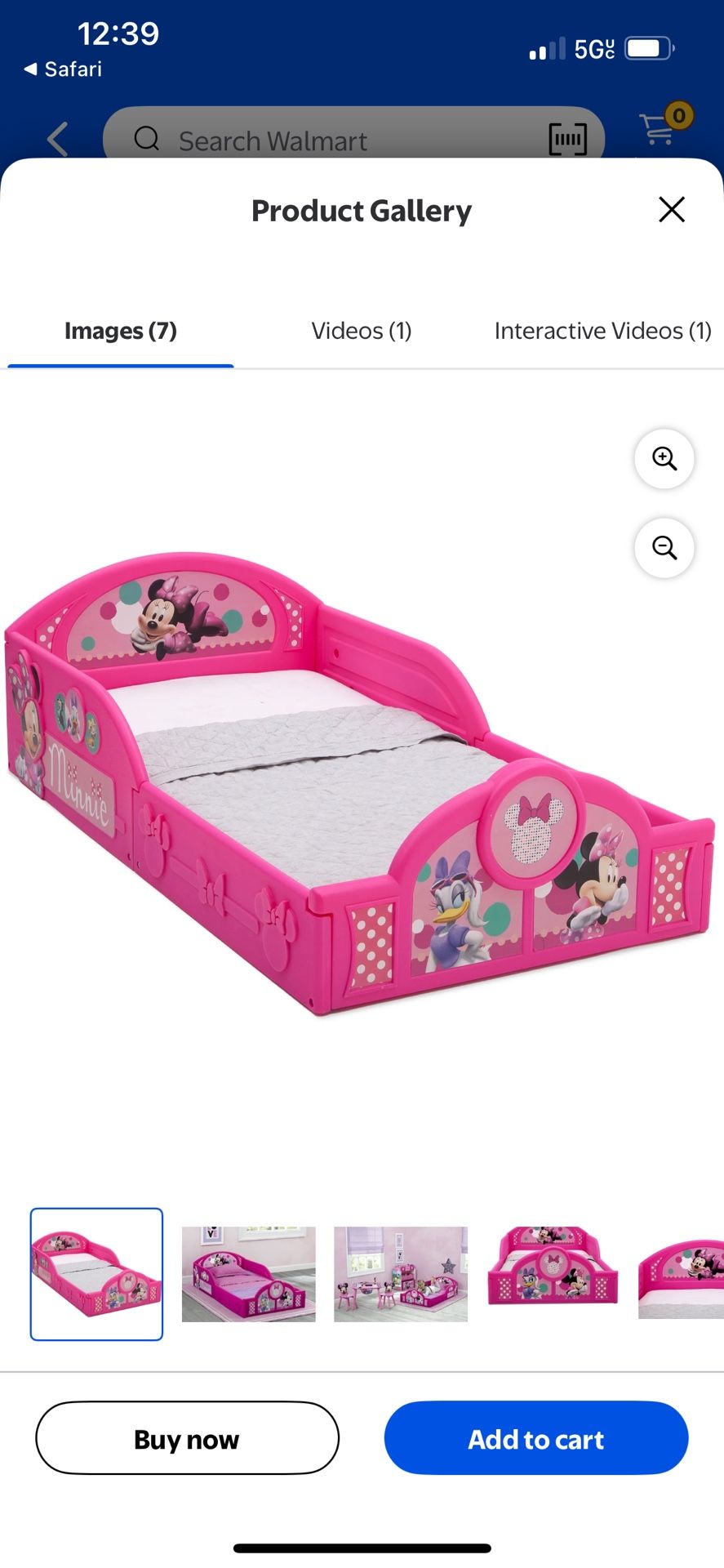 *FREE* Minnie Mouse Toddler bed