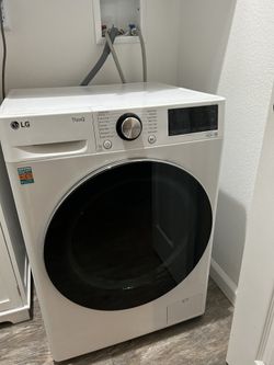 LG - All in One Smart front load washer and ventless dryer combo right