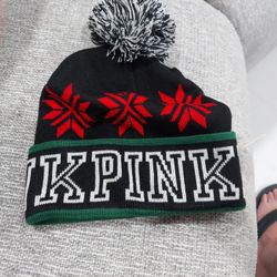 Pink Beenie Victoria Secret. 