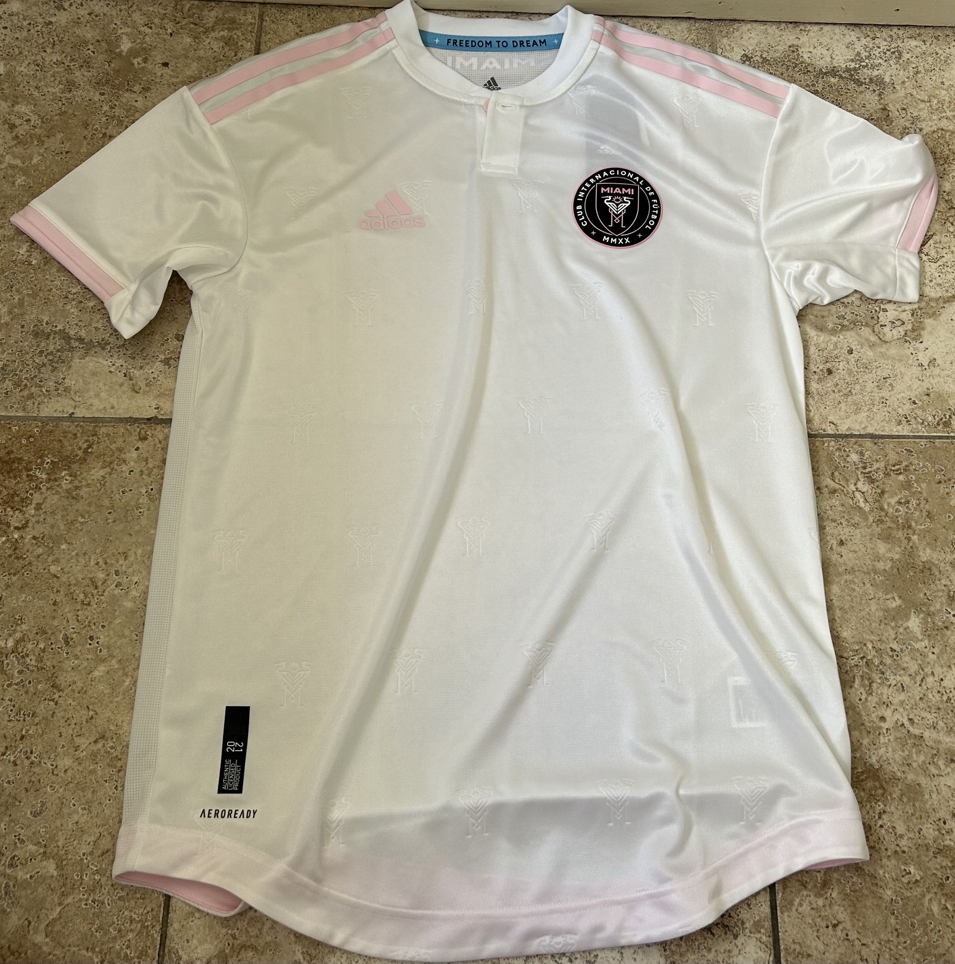 Adidas Inter Miami CF 20/21 Home Soccer Jersey White Pink EH8630 Size Medium Men