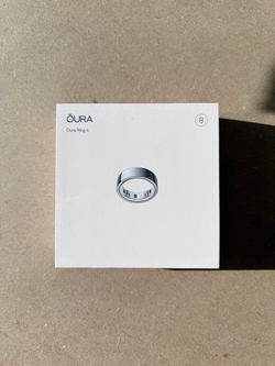 Oura Ring 4 Silver Size 8