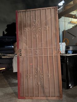 Metal security door