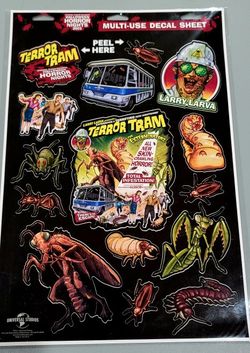 Terror Tram Multi-use Decal Sheet Universal Studios
