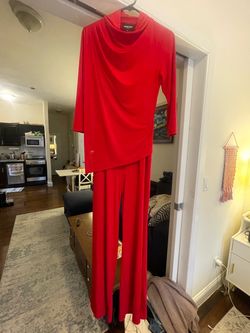 Gravitas Red Cowl Neck Jumpsuit