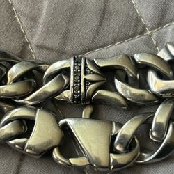 STAINLESS STEEL THICK CHAINLINK BRACELET 