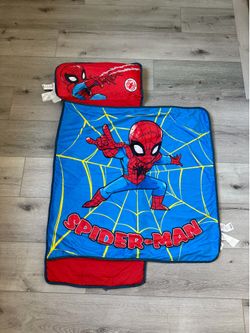 Jay Franco Kids Nap Mat w/ Embedded Pillow & Blanket – Soft 46"x20" Microfiber Sleeping Bag