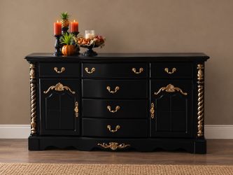 Black Long Dresser