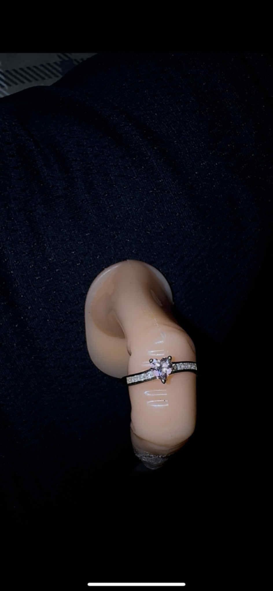 14k Engagement Ring With Hart Diamond