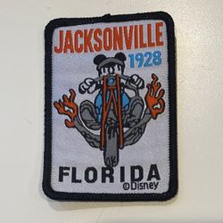 Jacksonville Florida 1928 Mickey Mouse Iron On Patch 