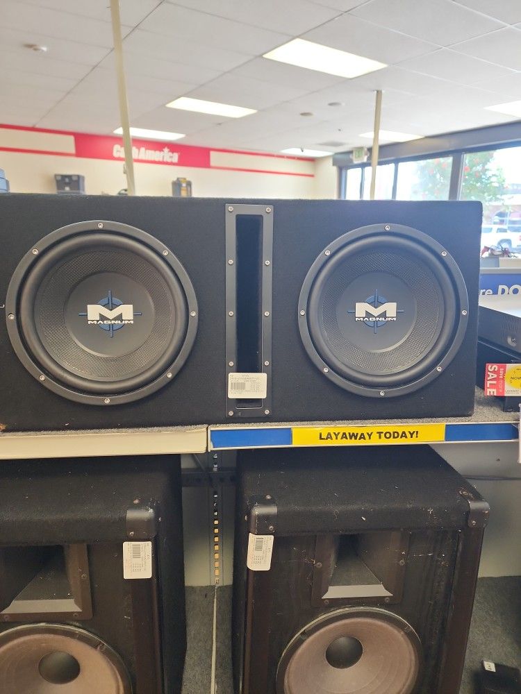 Dual Magnum 10in Subs In Box