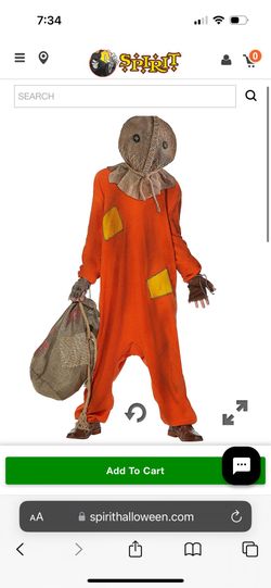 Adult Sam Size S/M Costume - Trick 'r Treat