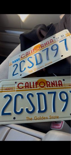 Original 80s sunset plates