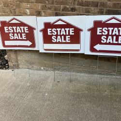 Estate Sale Signs