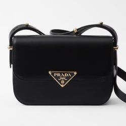Authentic Prada Leather Shoulder Bag - Black - MSRP $3,500