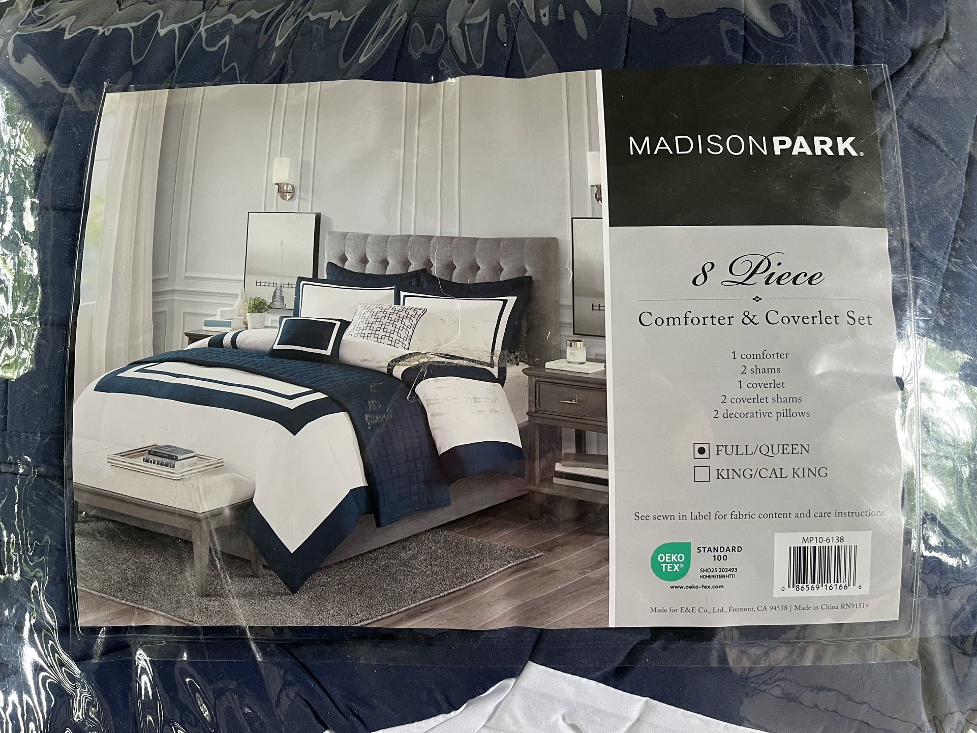 Queen Size 8 Piece Comforter Set