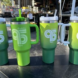 4-Publix Tumbler 95th Anniversary Tumbler 40oz With Straw