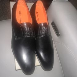 Brand NEW! Santoni Leather dress Shoes size 12