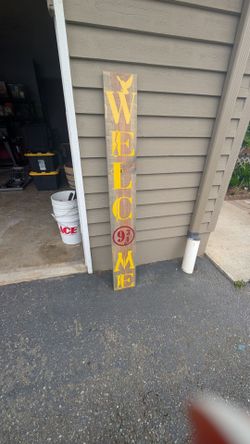 Homemade Harry Potter Welcome Sign