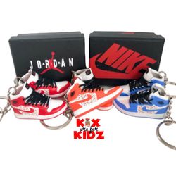 Jordan 1 Supreme Stars 3D Mini Sneaker Keychain