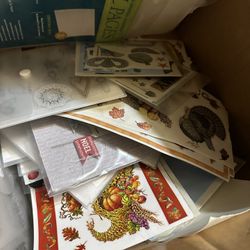 Box Of acrylic stickers, Stickers Etc Some New