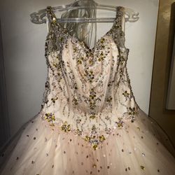 Blush/Pink Ballroom Quinceañera Dress 