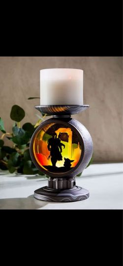 Mandalorian light up candle holder
