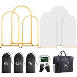Lrrtwer Arch Backdrop Stand And Cover Set (7.2ft, 6.6ft, 6ft)
