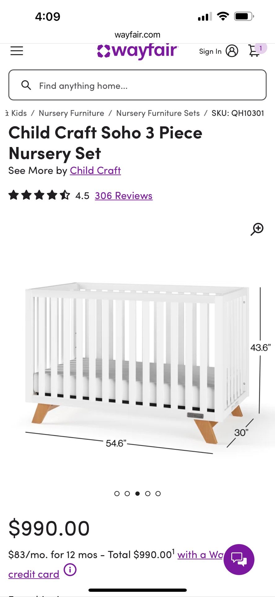 Child Craft Child Craft Soho 3 Piece Nursery Set