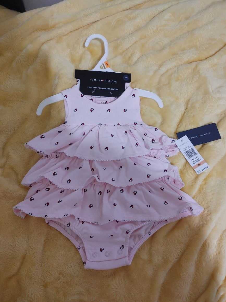 Tommy Hilfiger Dress & Headband Set - New