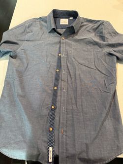 Craft & Flow Men's Chambray Button-Down Shirt