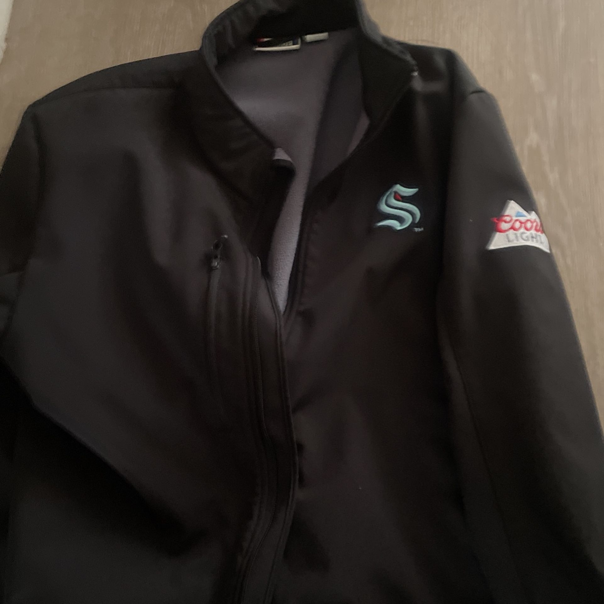 Men's medium Coors light cracking zip up jacket
