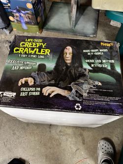 Spirit Halloween life size creepy crawler animatronic