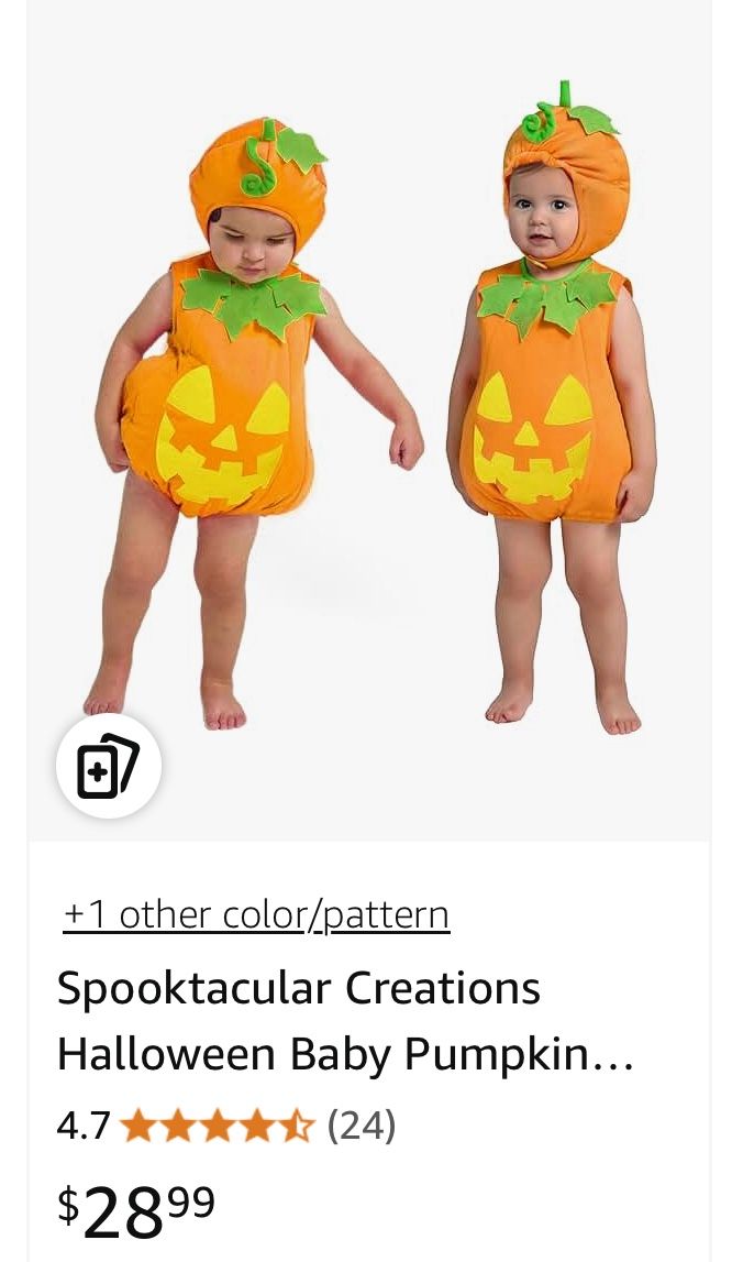 Baby Pumpkin Halloween Costume