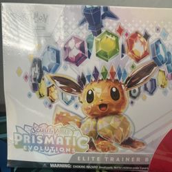 Pokemon Prismatic Evolutions ETB Bb. New Sealed.  