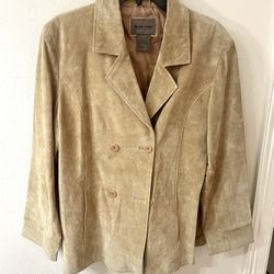 Leather Blazer Size L