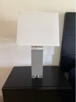 27” Modern Grey Table Lamp Set of 2