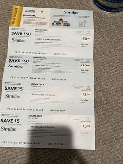 Similac Infant Formula Coupon Checks $70 Total
