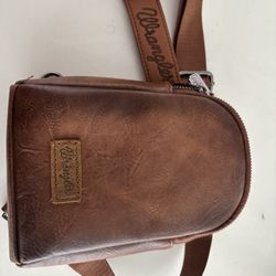 New Mint Condition Boot Barn Sling Bag Wrangler Brown Mini Must Sell Western Bag