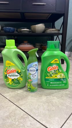 Gain Detergent, Gain Softener, Febreze Air Mist Spray