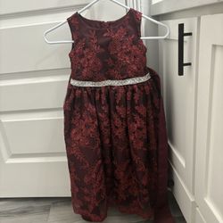 Size 3-4 Toddler Red Dress 