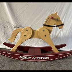 Radio Flyer Wooden Rocking Horse